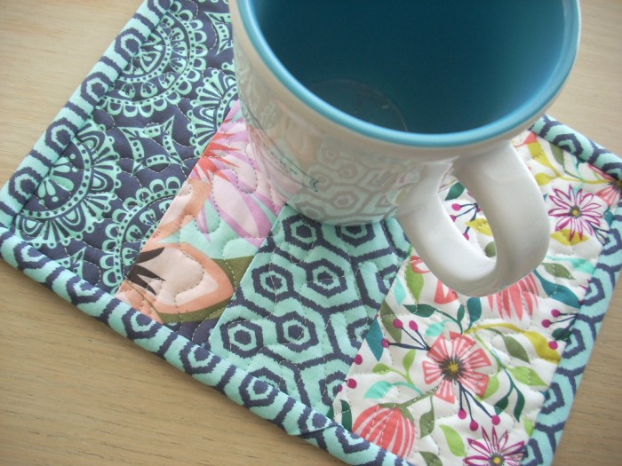 garden party tango mug rug