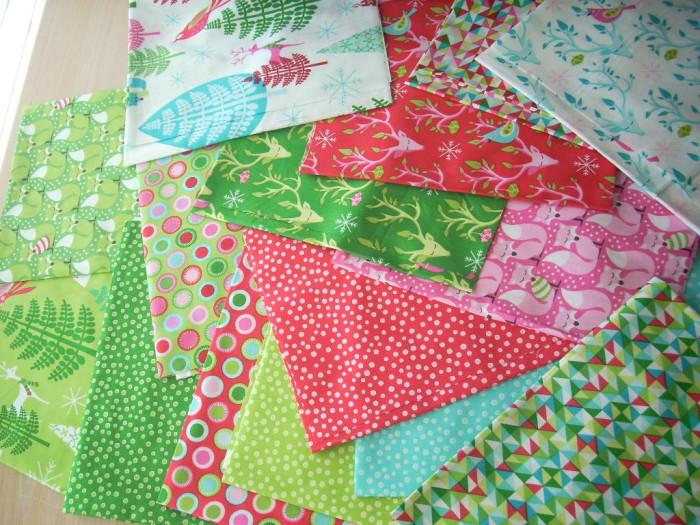 festive forest fabric