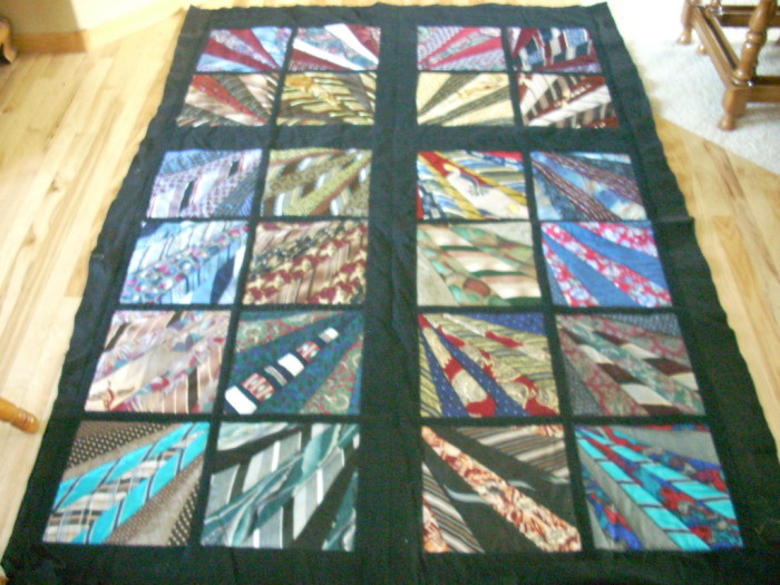 silk tie quilt