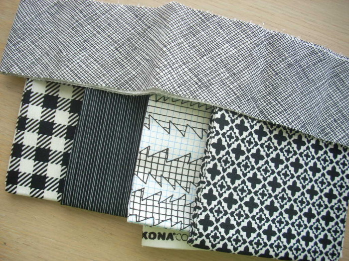 black and white fabric