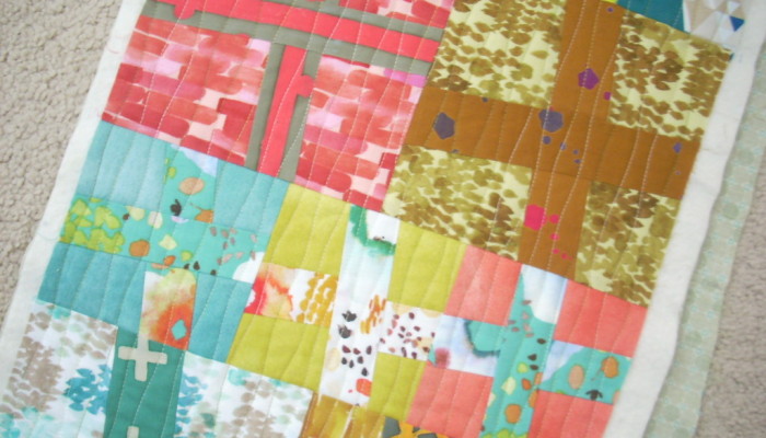 curvy lined quilting – wip cross runner