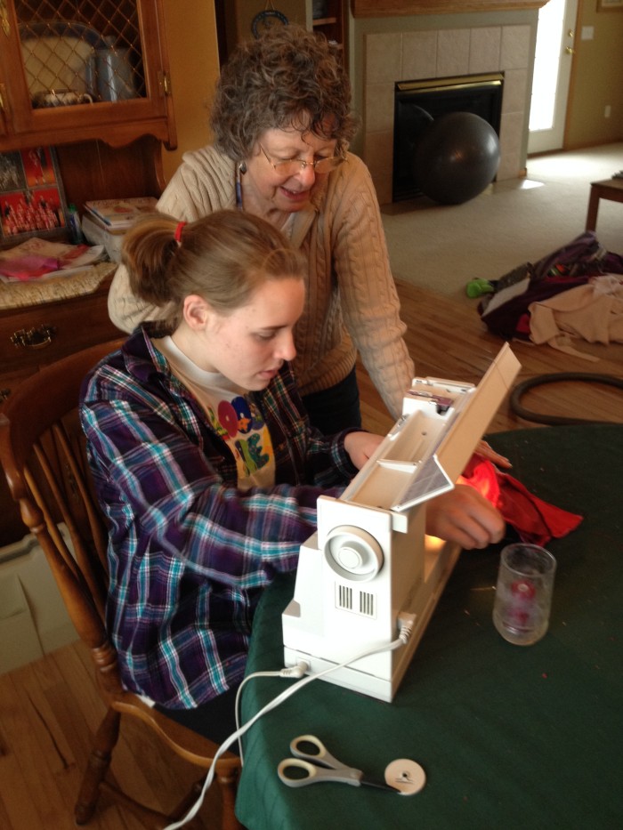 sewing with gramma