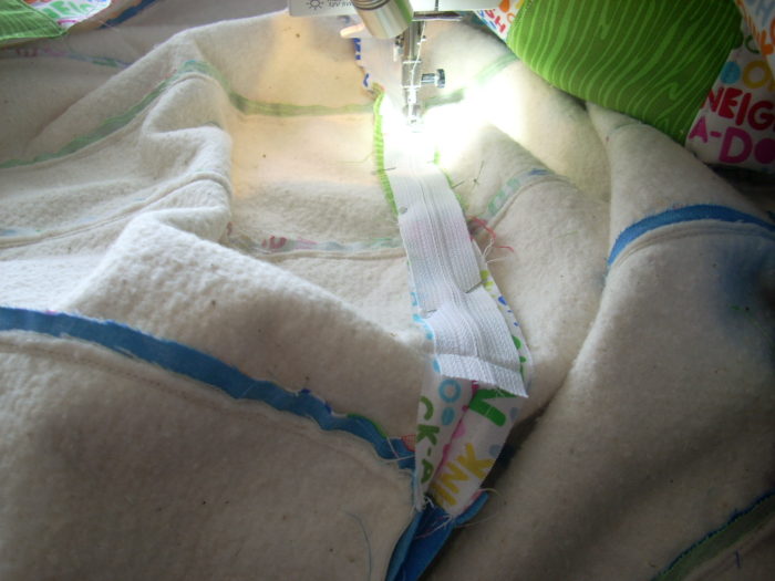 pouf sewing