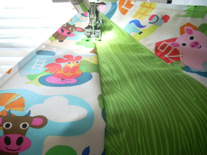 pouf sewing