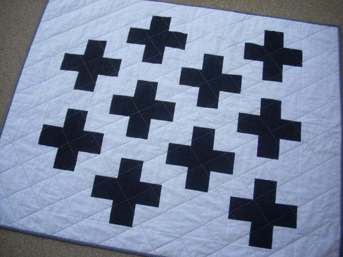 black white plus quilt