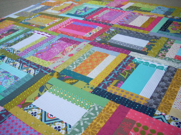 two sided quilt top finish
