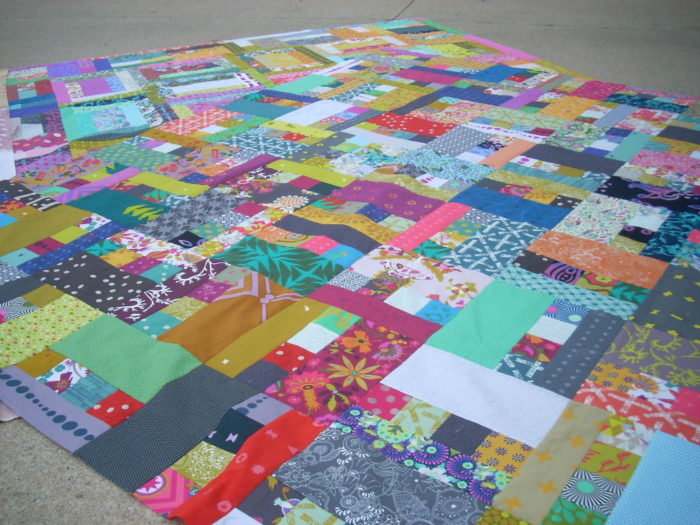 two sided quilt top finish