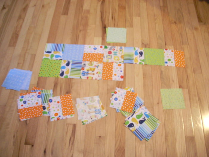 baby quilt making