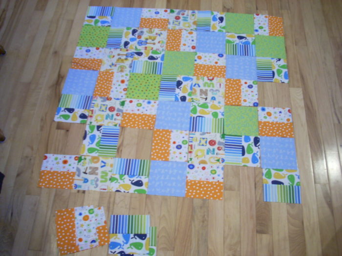 baby quilt making