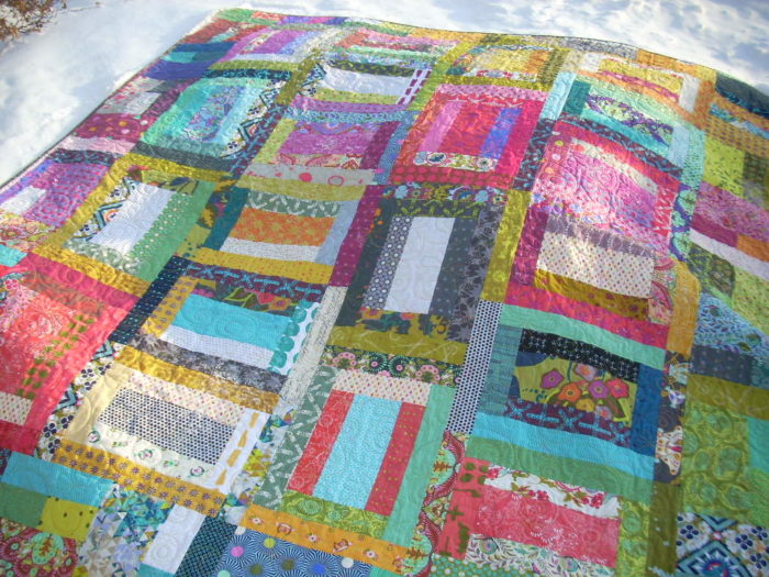 two sided quilt finish