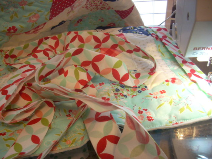 little ruby baby quilt