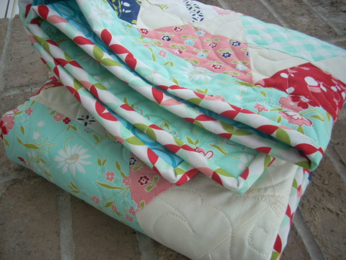 little ruby baby quilt