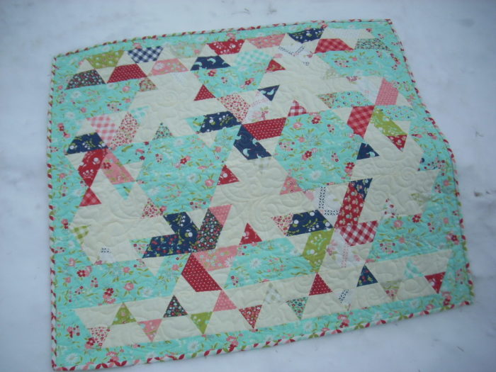 little ruby baby quilt