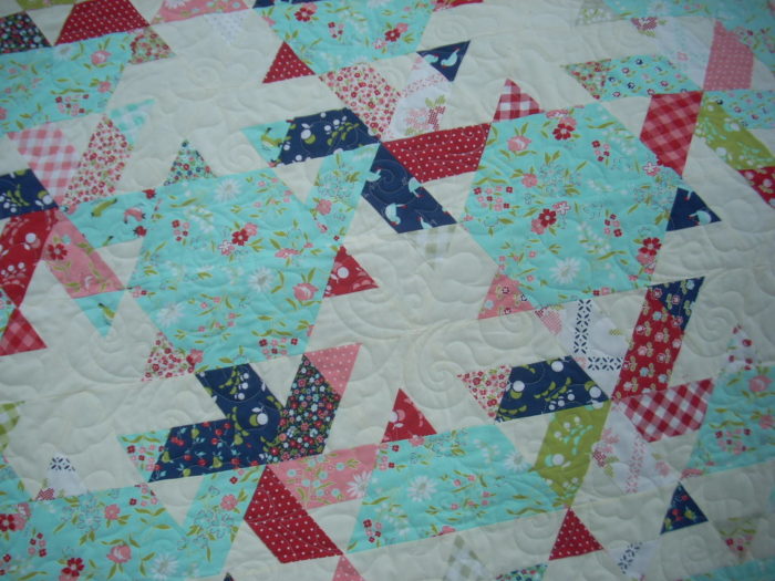 little ruby baby quilt