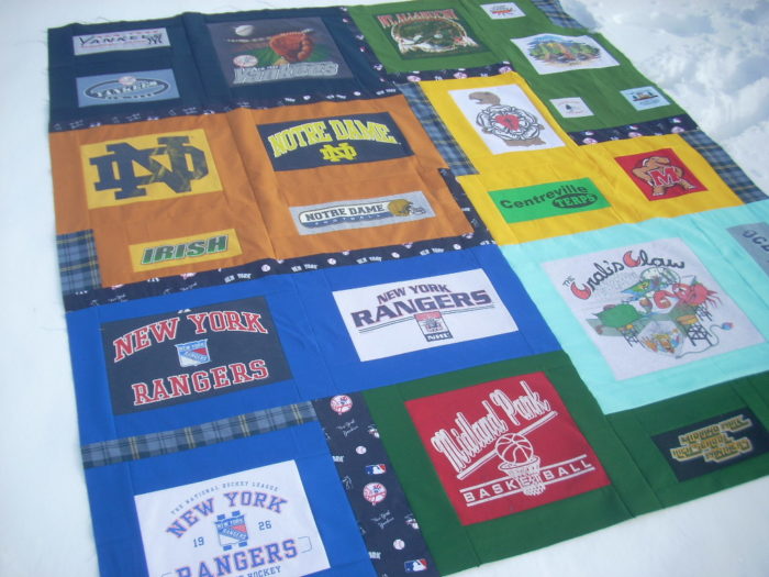 t-shirt quilt top