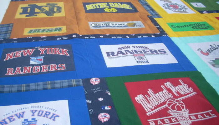 t-shirt quilt top