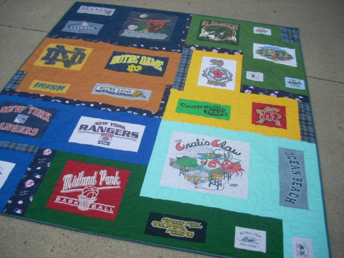 t-shirt quilt finish