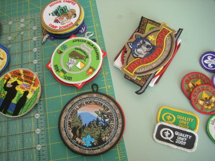 sorting boy scout patches