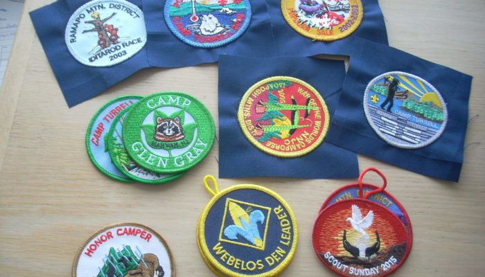 sorting boy scout patches
