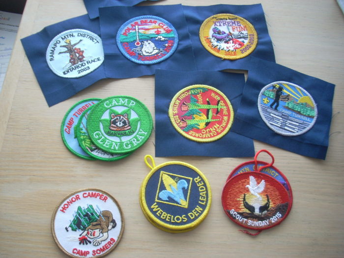 sorting boy scout patches