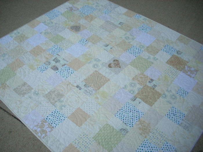 wedding quilt finish