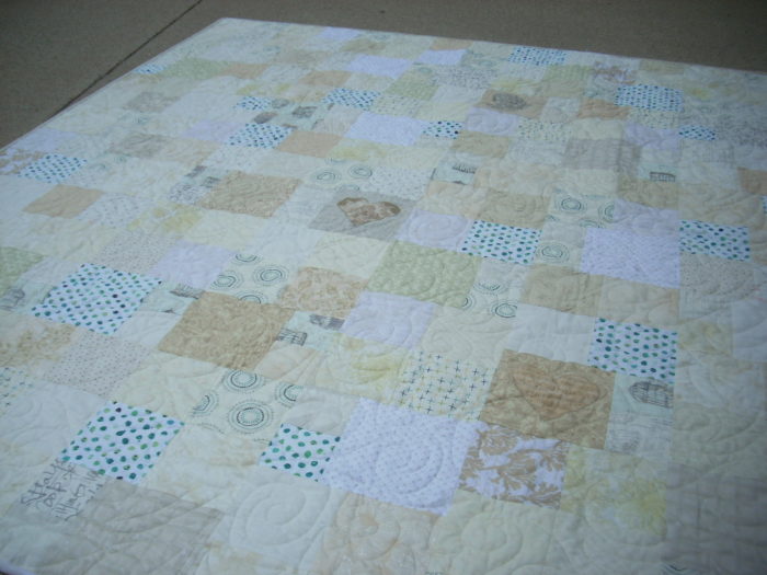 wedding quilt finish