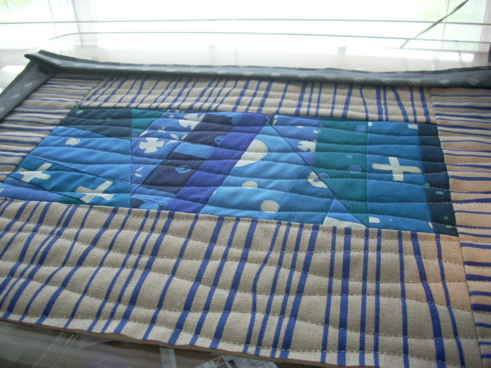 AG blue indigo mini quilt