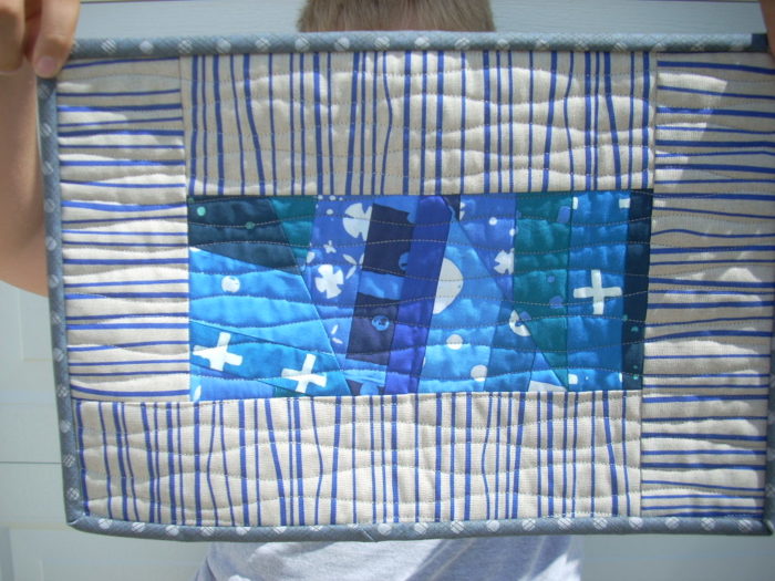 AG blue indigo mini quilt