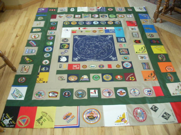 almost done boy scout quilt