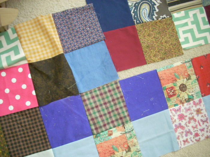 charity quilt progress