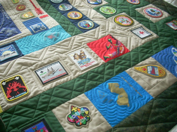 finished Boy Scout quilt