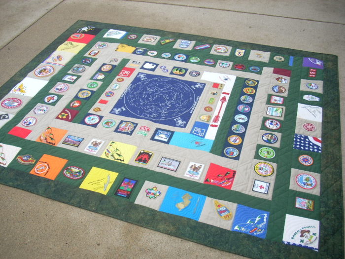 finished Boy Scout quilt