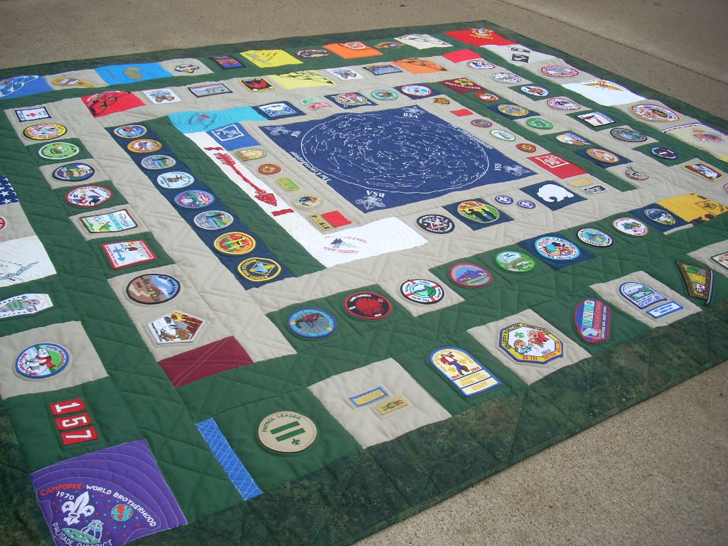 finished Boy Scout quilt