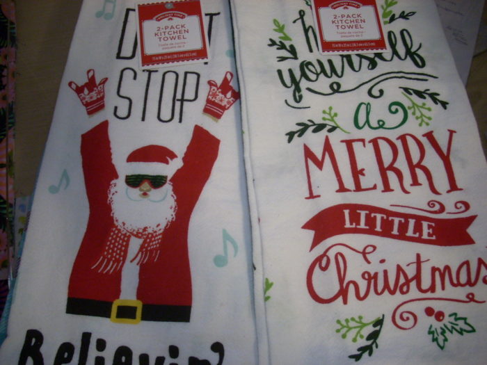 christmas towels