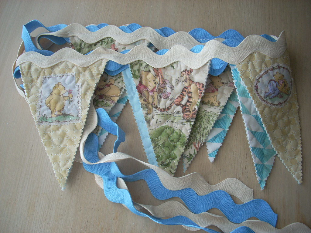 finished Pooh bunting