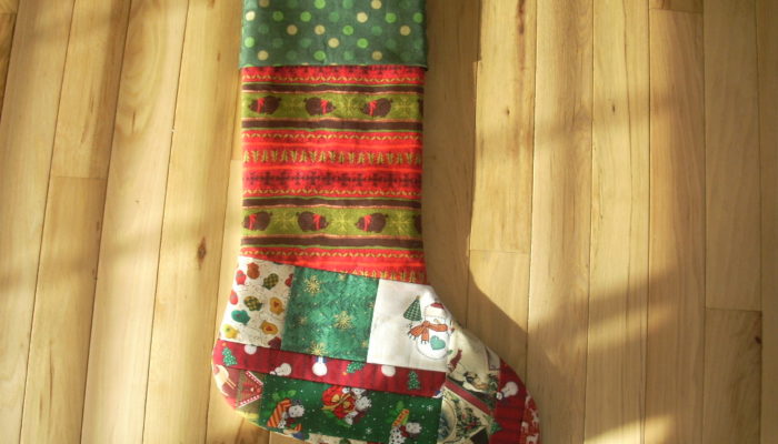 Christmas stocking sewing