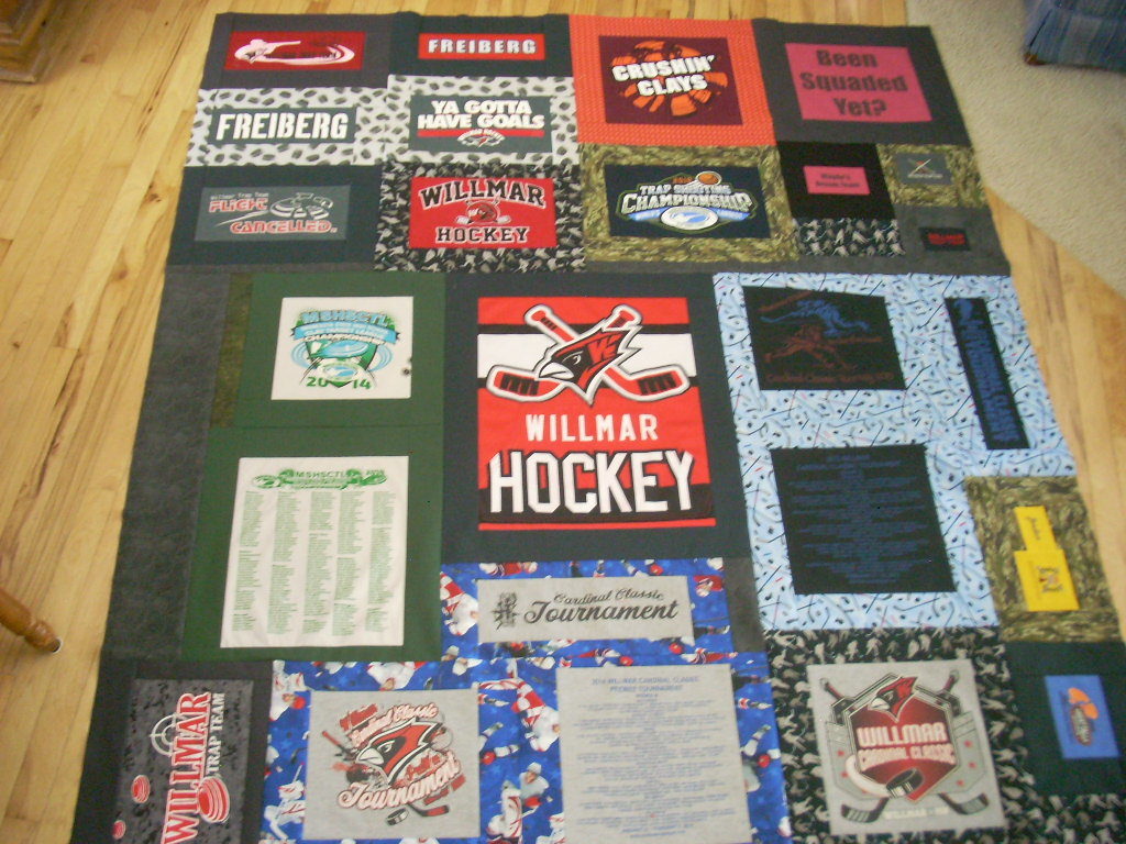 t-shirt quilt top