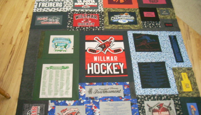 t-shirt quilt top