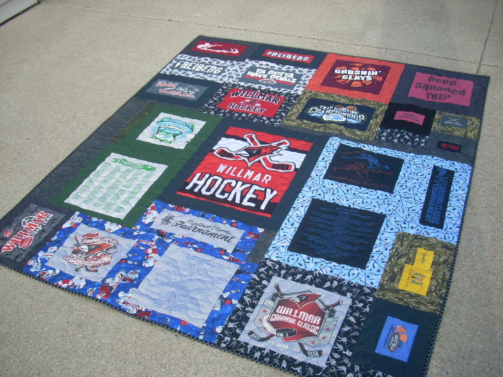 finished t-shirt quilt