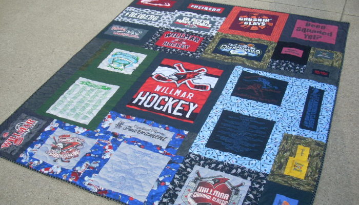 finished t-shirt quilt