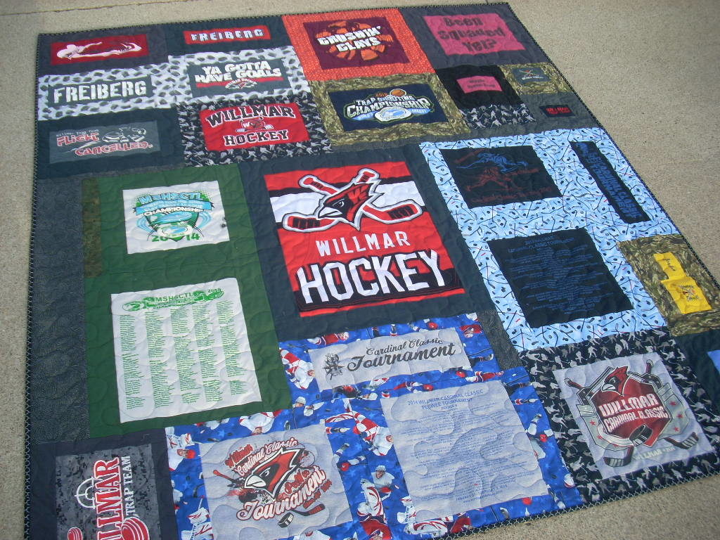 finished t-shirt quilt