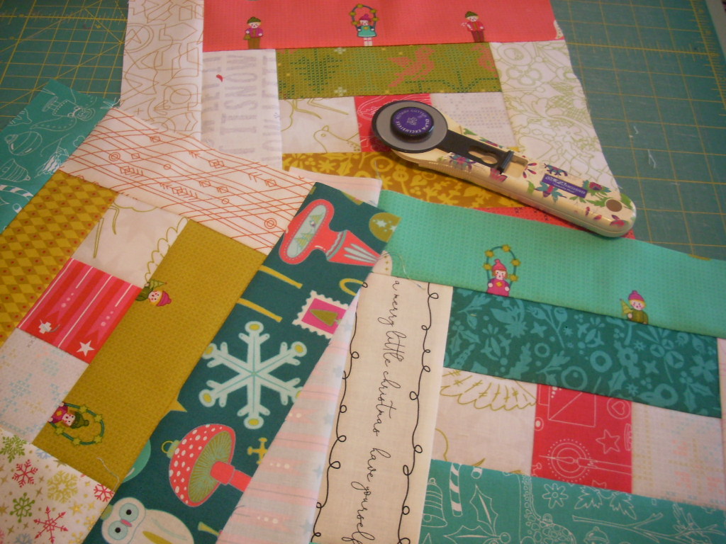 sewing holiday strips