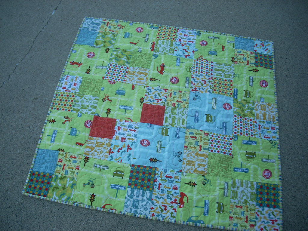 retro boy's quilt