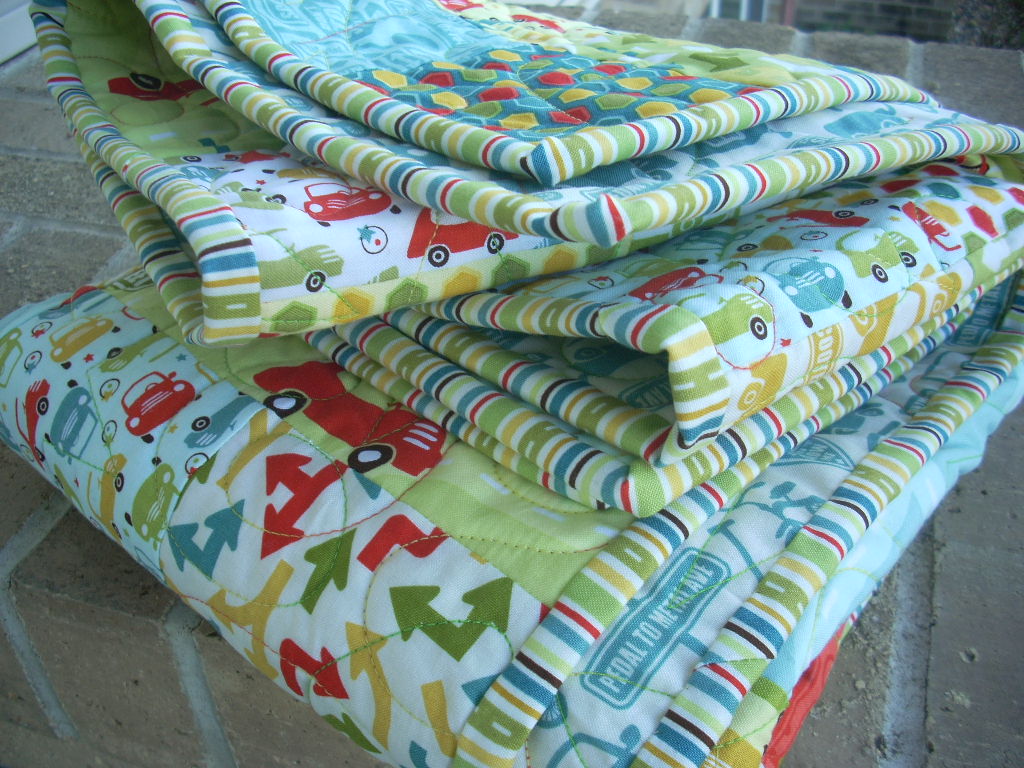 retro boy's quilt